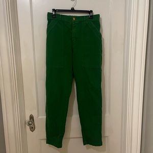 Big bud press green pencil pants size medium